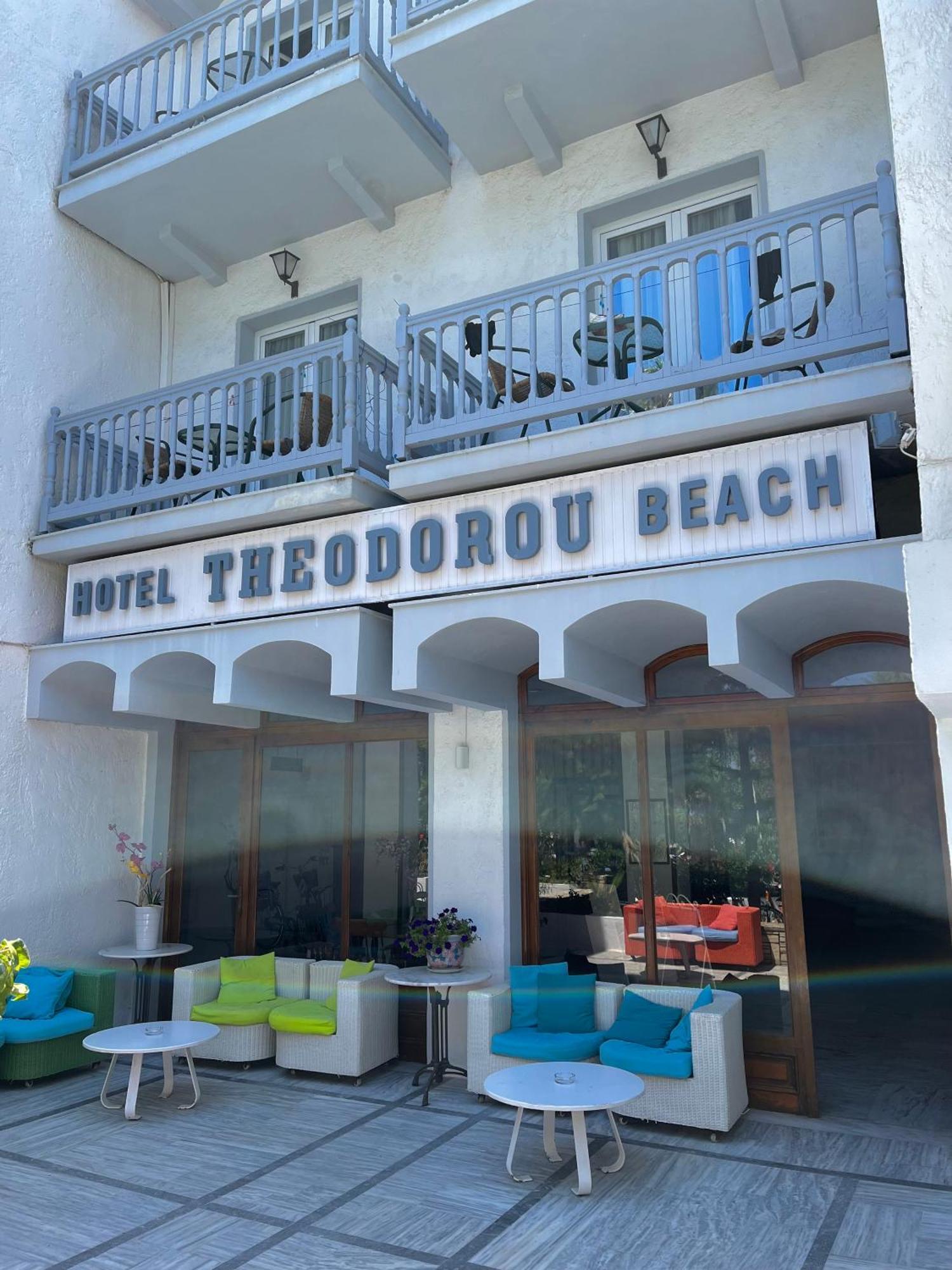 Theodorou Beach Hotel Apartments Псалиди Экстерьер фото